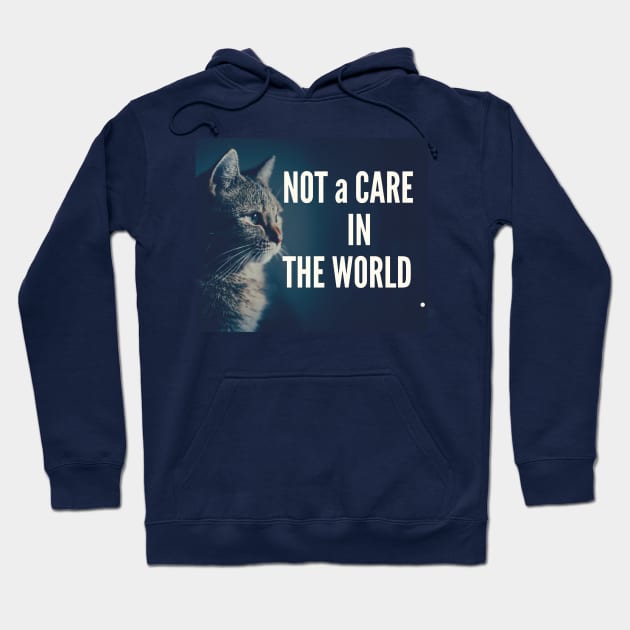 Not A Care In The World Hoodie by Creative Town